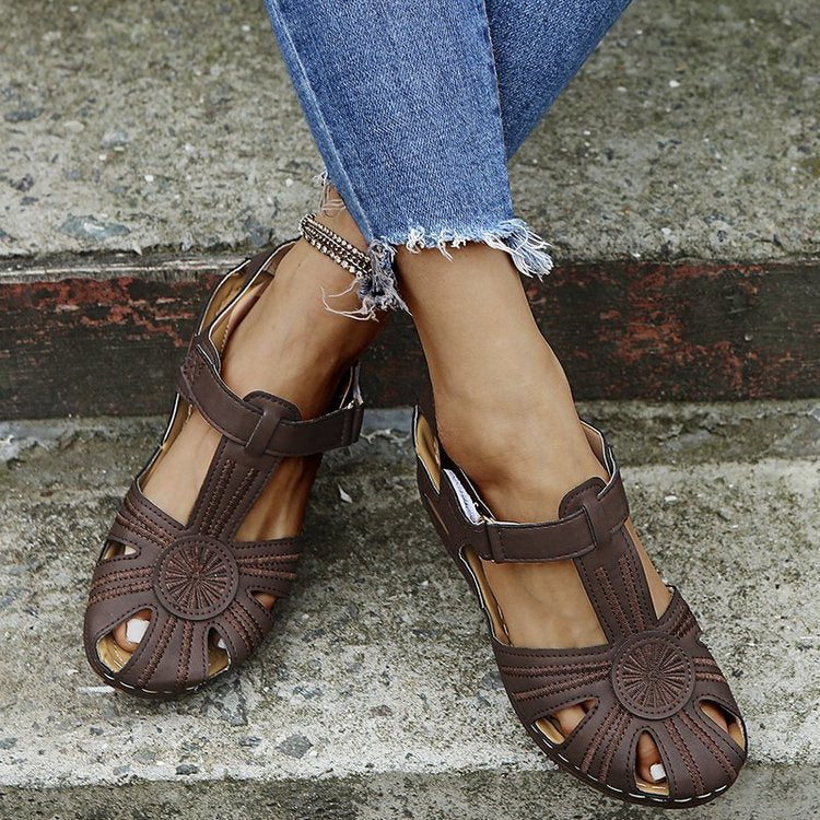 ✨🩰【Oferta sezonowa】【35-43】Sandały rzymskie damskie – wygodna miękka skóra, płatność przy odbiorze