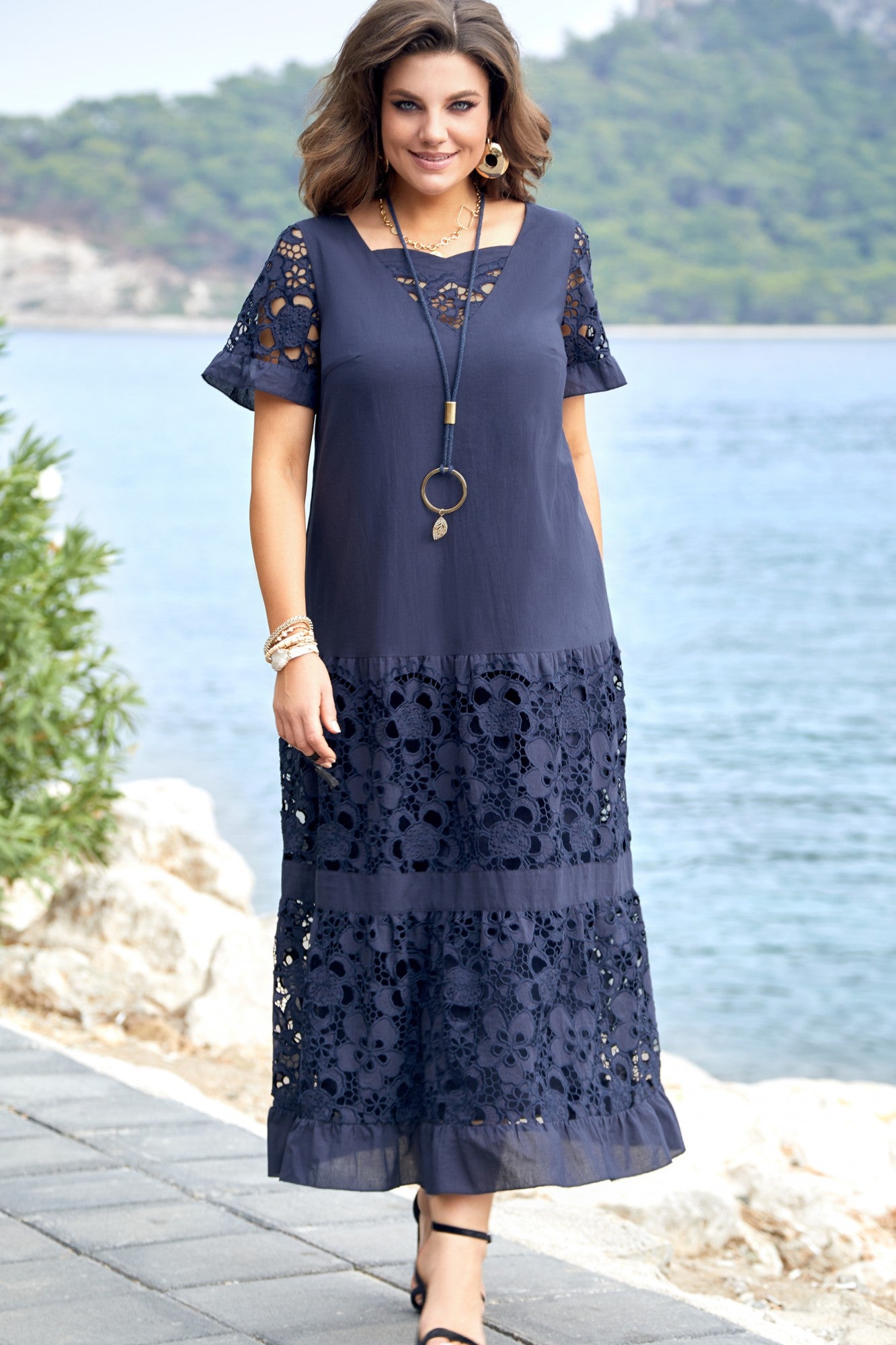 👗 Hit Sprzedaży 【Rabat 50%】💖【S-5XL】2026 nowy styl modna i elegancka długa spódnica koronkowa odpowiednia na każdą okazję