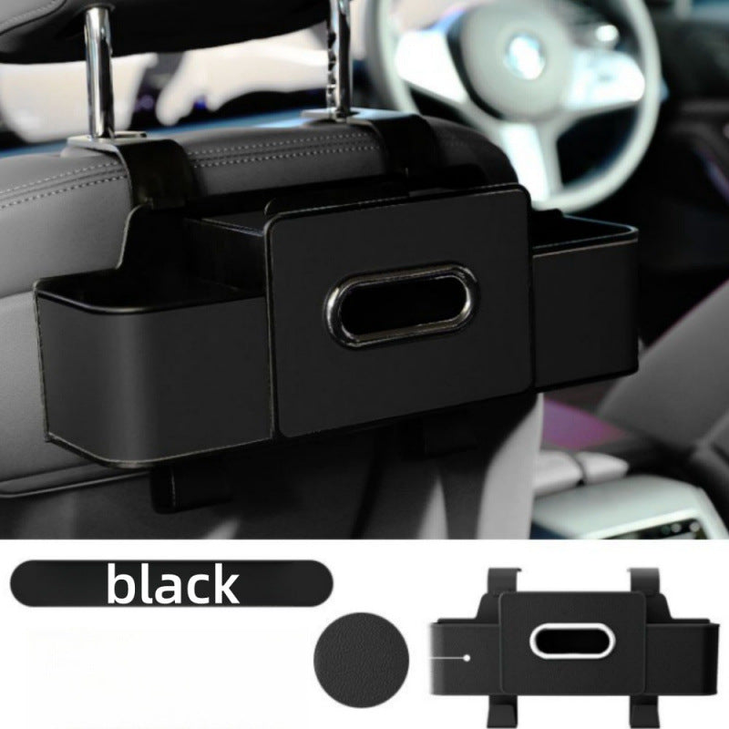 🚗😍  【Θήκη Χαρτομάντηλων για Αυτοκίνητο 】✨ Πολυχρηστικό Κουτί Αποθήκευσης  στην Πλάτη Καθίσματος, Θήκη Οργάνωσης & Θήκη Αντικειμένων