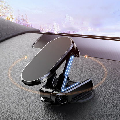 🔥【1+1 Gratis⏳】📱Suport Telefon Auto cu Ventuză Magnetică 🧲 Rotativ 360° & Pliabil 🚗