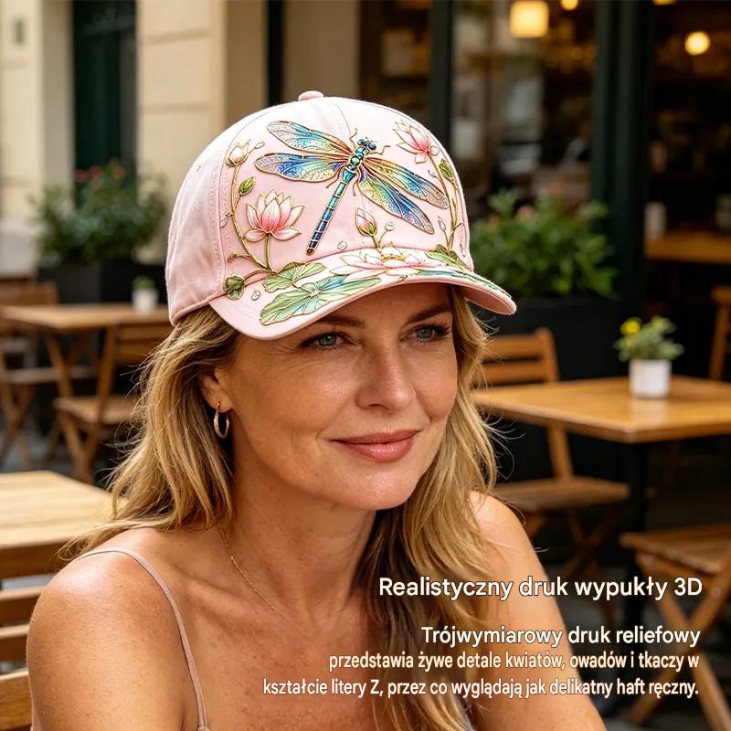 🧢Modna premium czapka z daszkiem z haftem 3D, ochroną przeciwsłoneczną i zacienieniem