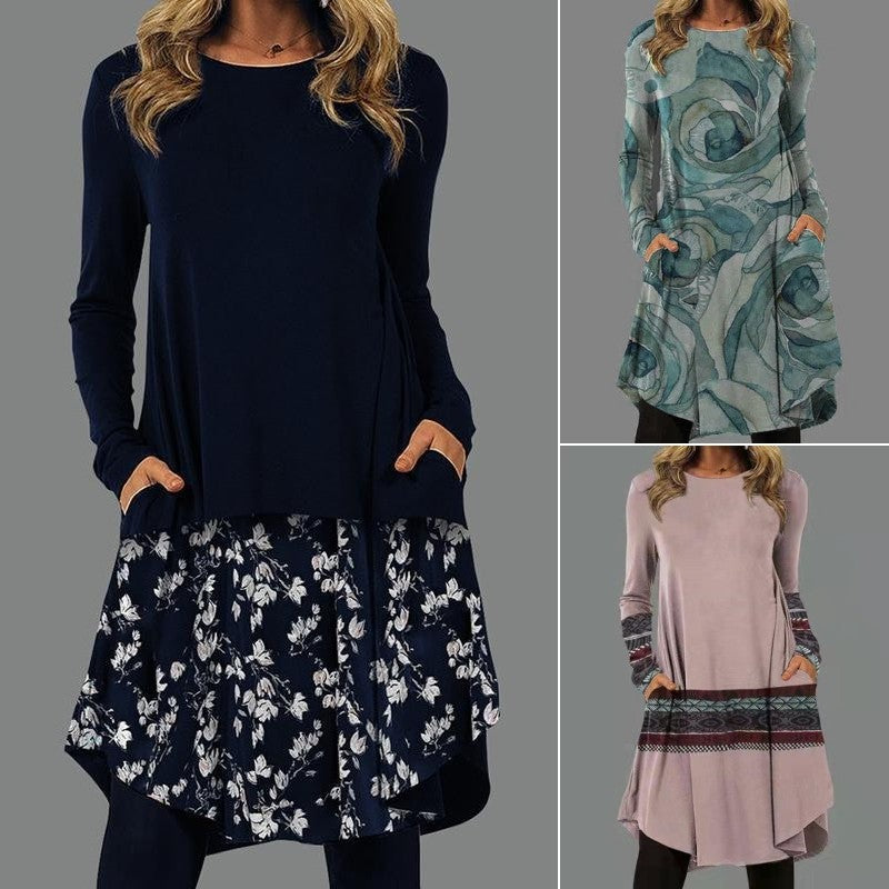 👗 【S-5XL】 Nové šaty ve vintage etnickém stylu s různými květinovými motivy – Dámská móda nejvyšší kvality