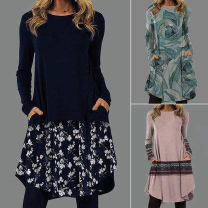 👗 【S-5XL】 Nové šaty ve vintage etnickém stylu s různými květinovými motivy – Dámská móda nejvyšší kvality