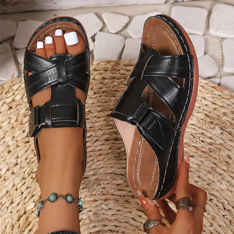 ✨【35-43】Colecția de Vară 2026  Papuci din Piele Naturală cu Suport Plantar 👡 Ultra-Comozi și Reglabili!