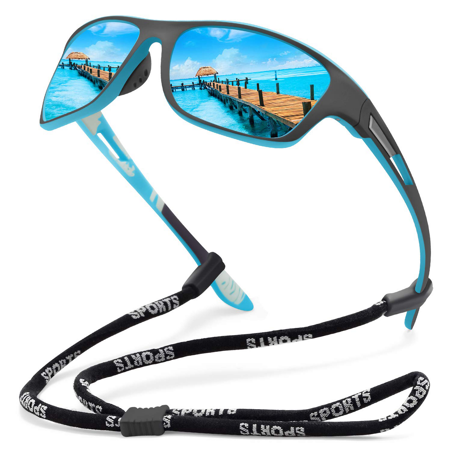 🚵‍♂️Kup jeden, drugi odbierz za pół ceny😎 ⚡ Męskie sportowe okulary przeciwsłoneczne, polaryzacyjne, z prawdziwą lustrzaną soczewką, nowoczesne i odporne na kurz, idealne do jazdy na rowerze na świeżym powietrzu