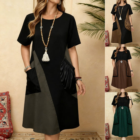🌹【S-4XL】Luźna Sukienka Plus Size na Lato✅️Płatność gotówką przy odbiorze