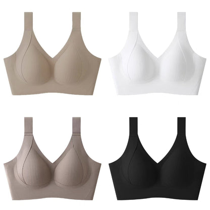 😍🎁 【Dziś zniżka 50%】【Zestaw 4 szt.】❤️ Bezszwowe modelujące biustonosze dla kobiet【40-95 kg】