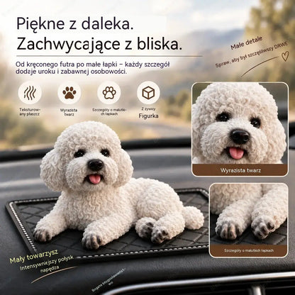 🐶✨Ozdoba do samochodu w kształcie pudla – uroczy dodatek na deskę rozdzielczą