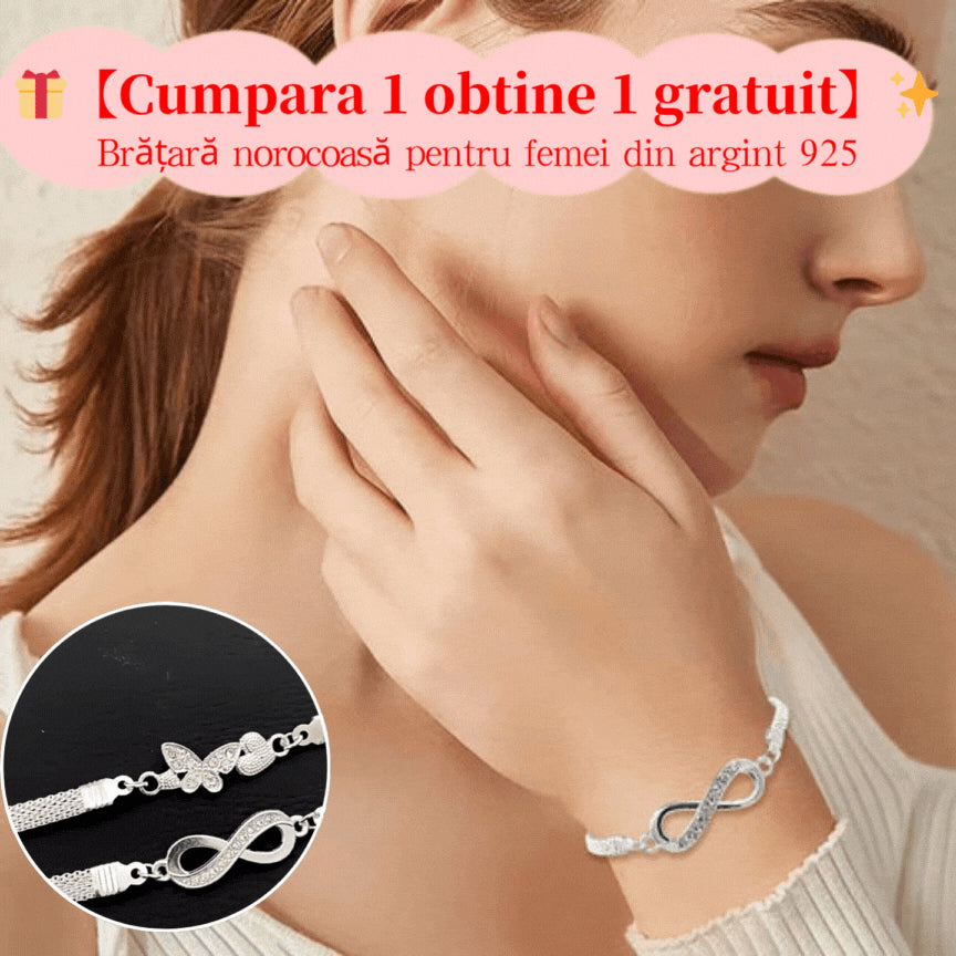 💎【Ofertă Specială 1+1】✨ Set 2 brățări norocoase pentru femei 💖 argint 925 autentic