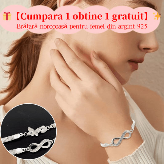 💎【Ofertă Specială 1+1】✨ Set 2 brățări norocoase pentru femei 💖 argint 925 autentic