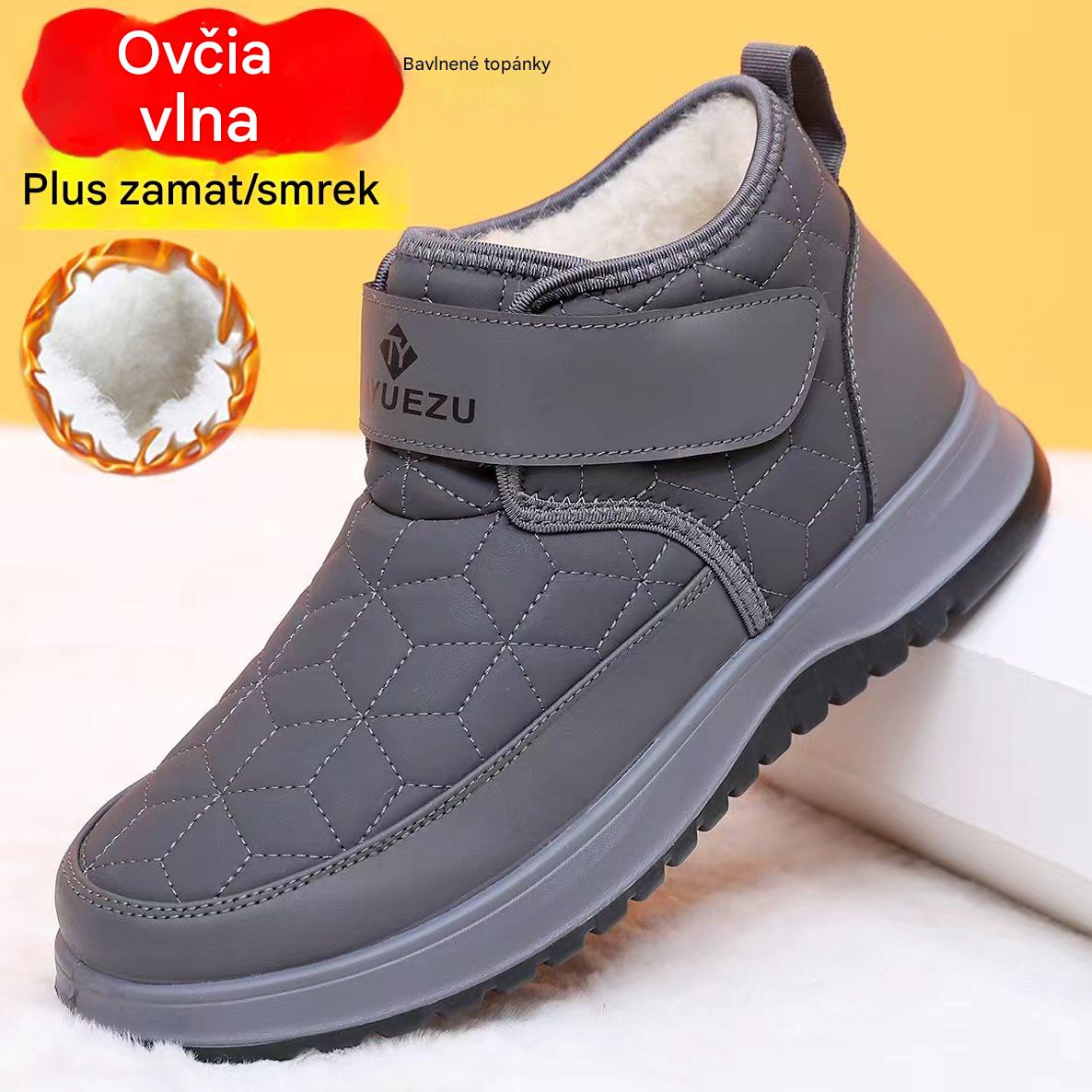 🔥👍【39–45】Nové zimné pánske vysoké snehule s hrejivou flísovou podšívkou – pohodlné a vhodné do chladného počasia