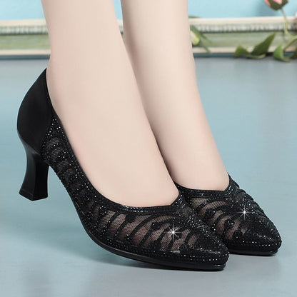 🎁🎀【35-40】👠Moda nou mesh respirabil tocuri înalte