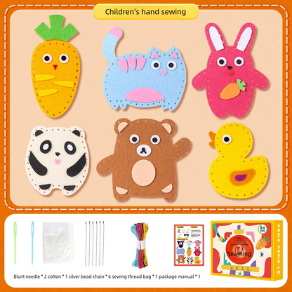 🧵Kit creativo de costura DIY infantil – 👩‍👧🎁Aprender jugando, calma y felicidad asegurada