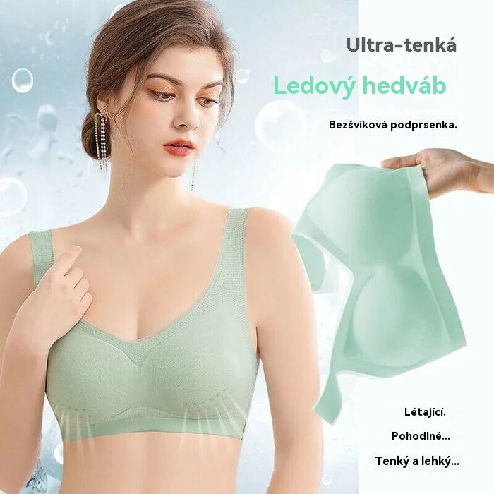 ❄️🧊【Limitovaná nabídka】✨【Sada 3 kusů】【40–120KG】Push-up podprsenka z ledového hedvábí 2025 – bezešvá, lehká a prodyšná ❄️💃【Maximální každodenní pohodlí】