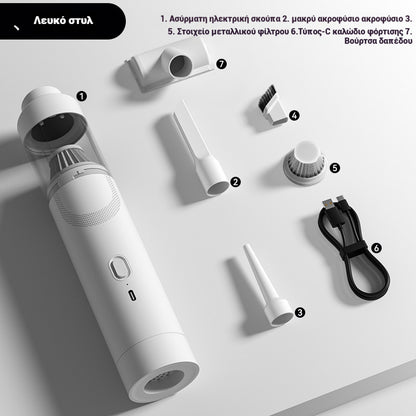 🔥【Set de 7 piezas】Aspiradora de mano potente y portátil · Ideal para coche y hogar · 45% de descuento + envío gratis