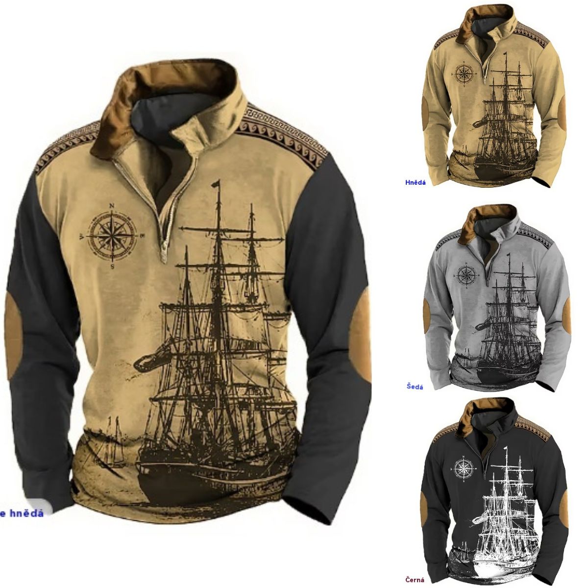 🔥【XS–5XL】Pánská 3D mikina s kapucí a zipem · Novinka 2025 · Sleva + rychlé doručení