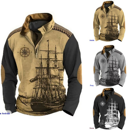 🔥【XS–5XL】Pánská 3D mikina s kapucí a zipem · Novinka 2025 · Sleva + rychlé doručení