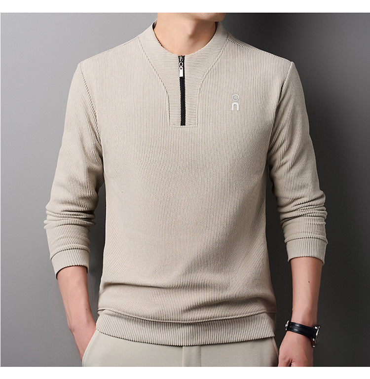🔥 【M-4XL】Nová módna mikina z hrubého flisu s bleskom do polovice