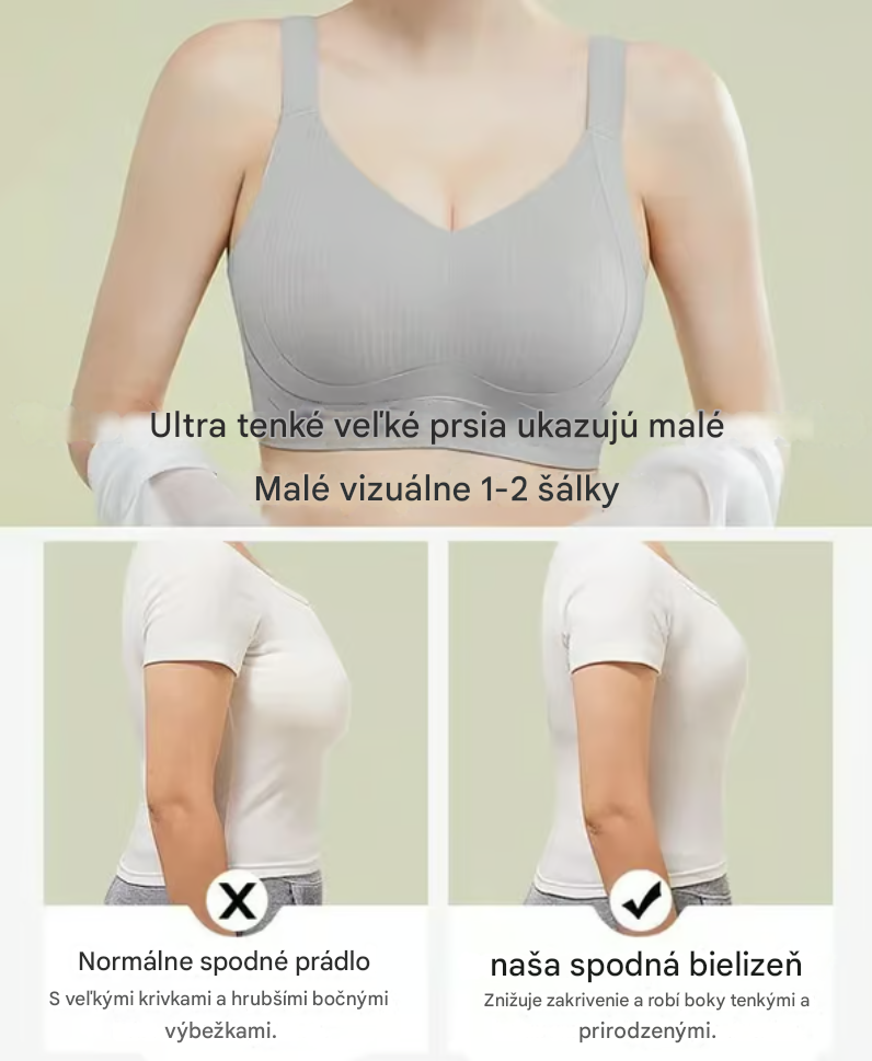 😍🎁【Dnes zľava 50 %】【Balenie 2】❤️Bezšvové tvarujúce podprsenky pre ženy【40-95 kg】