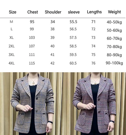 ✨🧥【M-4XL】Nový dámsky blejzer na jeseň a zimu – Štýlový a pohodlný