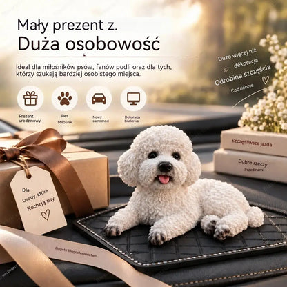🐶✨Ozdoba do samochodu w kształcie pudla – uroczy dodatek na deskę rozdzielczą