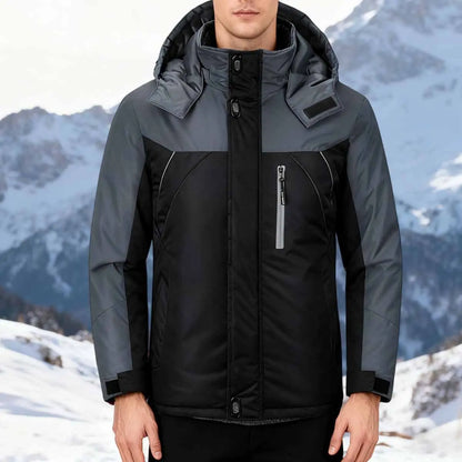🔥【L-6XL】Męska pogrubiona aksamitna wodoodporna i mrozoodporna, ciepła zimowa i wiatroszczelna kurtka alpinistyczna