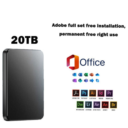🔥💼【Ofertă limitată】Toshiba HDD mobil 20TB – Capacitate uriașă + 🎁Office & Adobe original GRATUIT