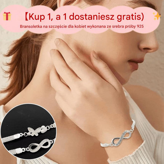 💎【Oferta Specjalna 1+1】✨ Zestaw 2 szczęśliwych bransoletek dla kobiet 💖 autentyczne srebro 925