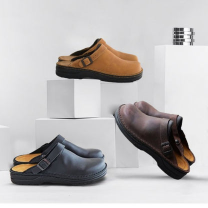 ✨【38-48】😎 Pánské ležérní pantofle s měkkou podrážkou Stylová a pohodlná letní obuv 👣