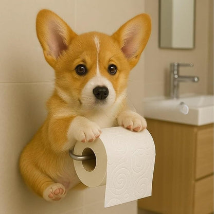 🐕 Uroczy uchwyt na papier toaletowy z motywem szczeniaka