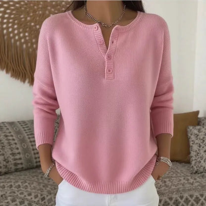 🔥【S–3XL】Kakovosten pleten pulover z jopičnim zapenjanjem na gumbe in V-izrezom · prijeten material, udoben za zimo in vsakodnevno nošenje