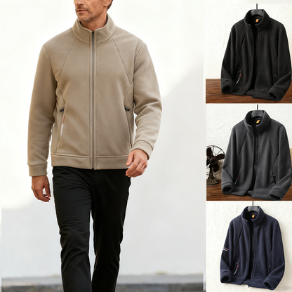 🔥【50% POPUST】 【M-5XL】 Moški debeli flisni jopič – na voljo v velikih velikostih, topel in udoben za jesen in zimo