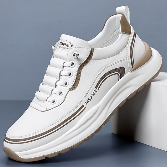 ✨[39-45] Pantofi sport din piele rezistenta la apa si murdarie, cu talpa moale pentru confort maxim 