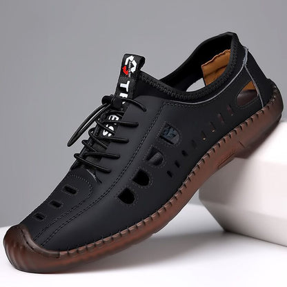 👞🔥【Reducere de vară】【35–45】2025 Pantofi casual bărbătești de vară – ajurați, respirabili și cu talpă moale ✨👣