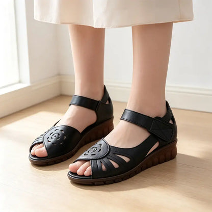 🔥【35-41】Nowy letni model – wygodne damskie sandały ze skóry naturalnej z miękką podeszwą.