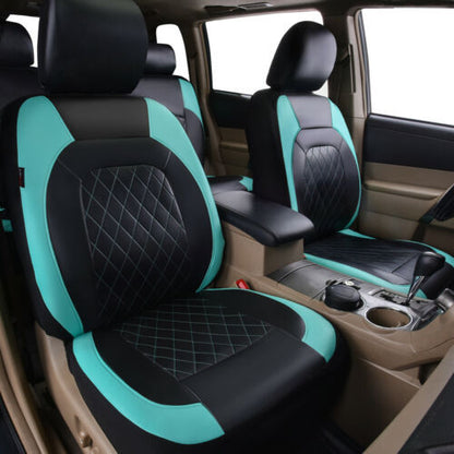 🚗🚗🤩 Uniwersalny zestaw pokrowców na fotele samochodowe z miękkiej skóry z oddychającą siateczką ✨ Szybka wysyłka, ograniczona oferta, dostępny zapas – Nie przegap