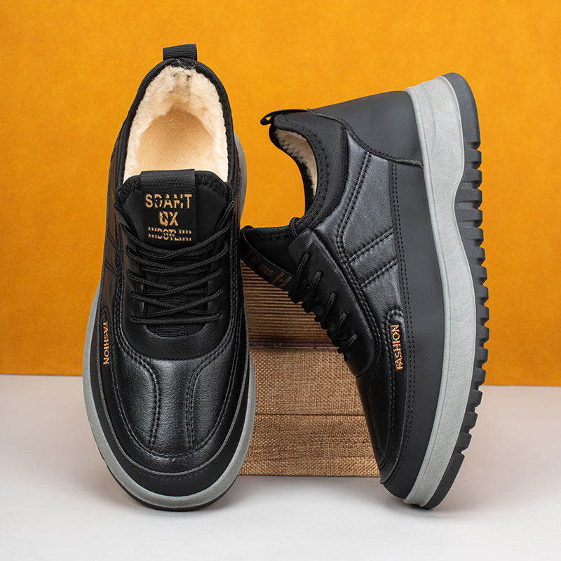 🔥【39–45】2025 Férfi téli sportcipő · Valódi bőr, vízálló és kényelmes · Meleg bársony belső · 45% kedvezmény + ingyenes szállítás