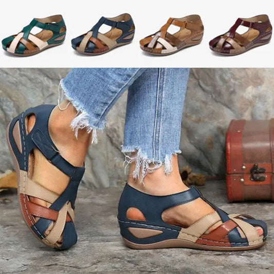 ✨🩰【Oferta de cambio de temporada】【35-43】Sandalias romanas cómodas de piel suave para mujer