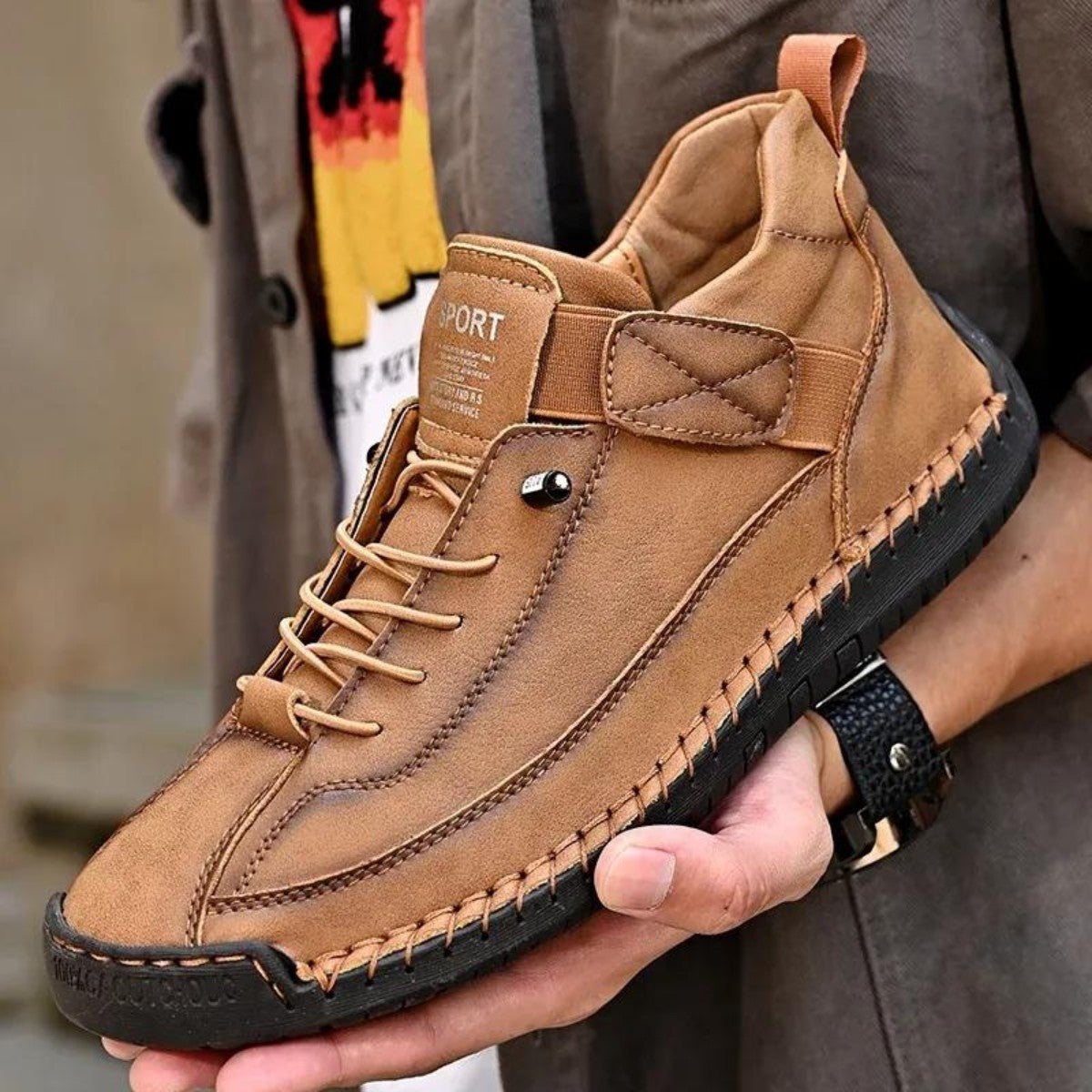 🔥【50% OFF】【38-48】Casual obuwie męskie na co dzień, robocze, outdoorowe, szyte buty