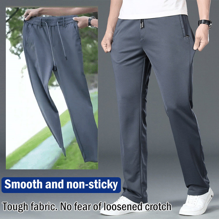 👖☀️ 【Wyprzedaż sezonowa】【L–8XL】 🔥 Letnie spodnie biznesowo-casual dla mężczyzn – elastyczna talia, dopasowane dla wagi 45–135 kg – Obniżona cena