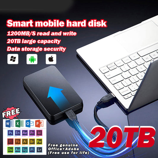 🔥💼【Ofertă limitată】Toshiba HDD mobil 20TB – Capacitate uriașă + 🎁Office & Adobe original GRATUIT