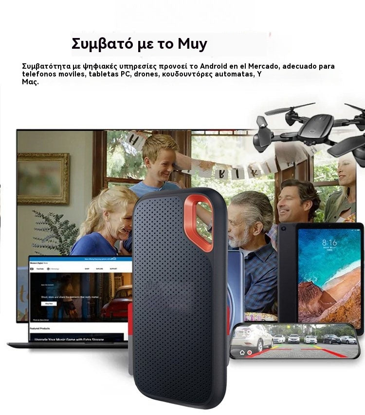 🔥🔥【Τελευταία μέρα –έκπτωση】Υψηλής ταχύτητας φορητός σκληρός δίσκος · Μεγάλη χωρητικότητα · Γρήγορη μεταφορά δεδομένων