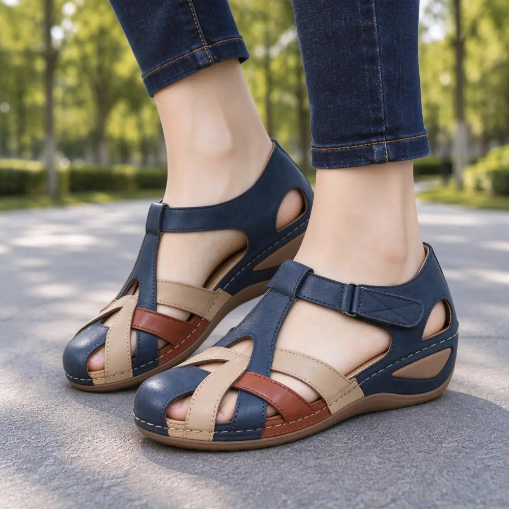 ✨🩰【Promocja sezonowa】【35-43】Damskie wygodne rzymskie sandały z miękkiej skóry