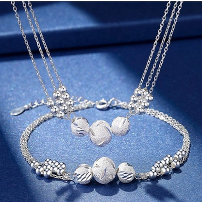 🔥【Compra uno, llévate otro gratis】🔥✨Collar ligero y lujoso + pulsera de cuentas de la suerte
