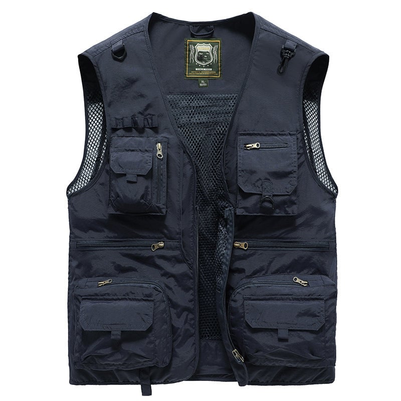 🌴🎣【S-5XL】2025 Nové tenké pracovní/rybářské vesty, prodyšné a odolné - unisex