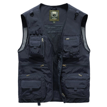 🌴🎣【S-5XL】2025 Nové tenké pracovní/rybářské vesty, prodyšné a odolné - unisex