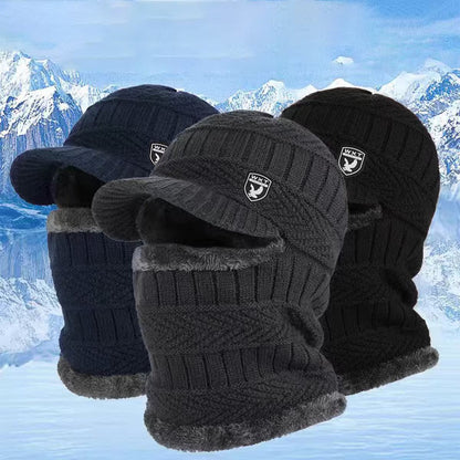 🎉Hotový prodej🎉: Jednodílná vlněná čepice, větruodolná a teplá, ideální pro outdoorové aktivity
