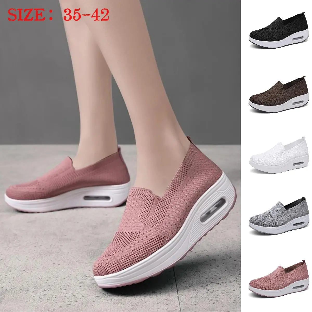 😍😍【35-42】Damskie buty sportowe i casualowe z grubą podeszwą Air Cushion