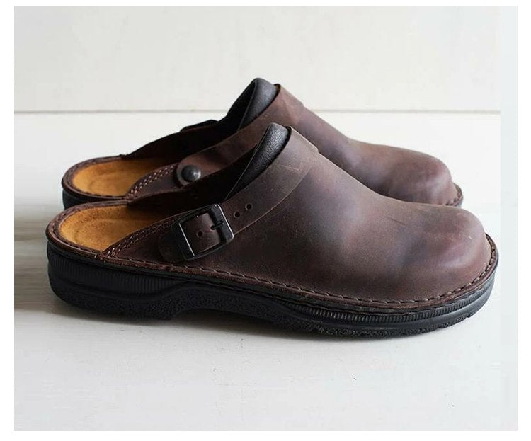 ✨【38-48】😎 Pánské ležérní pantofle s měkkou podrážkou Stylová a pohodlná letní obuv 👣