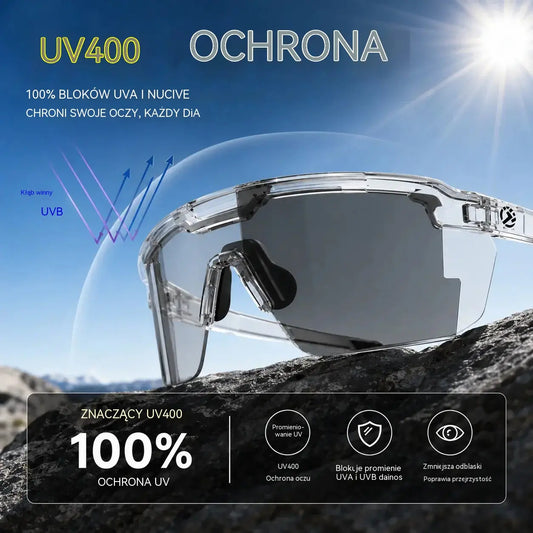 ☀️🕶️Fotochromowe okulary ochronne UV400 z polaryzacją – 🥇Wytrzymałe okulary do pracy i sportów na świeżym powietrzu✨